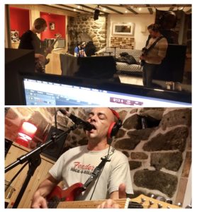 Le groupe Tricky Simone en enregistrement au studio Solu’Son